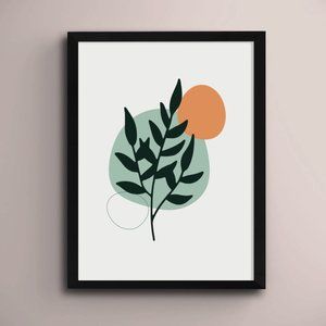 Modern Minimalist Abstract Boho Wall Art Print Home Decor [No Frame]